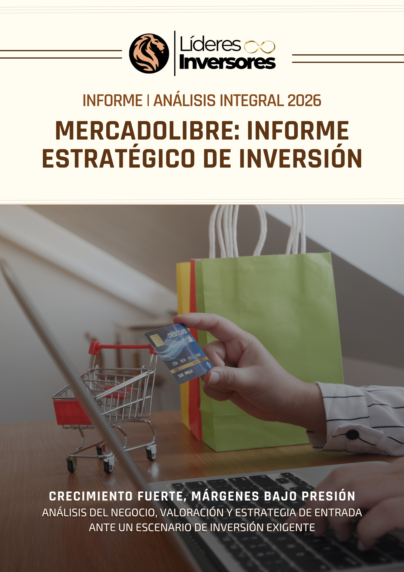 Portada de un informe real de análisis de Mercado Libre
